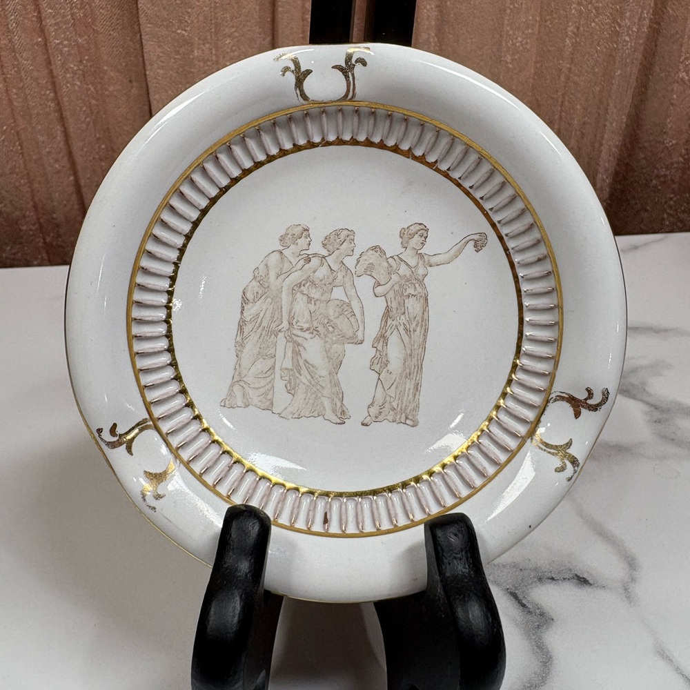 Vintage Hand Made in Italy Florentine Ceramic Trinket Dish/Ashtray